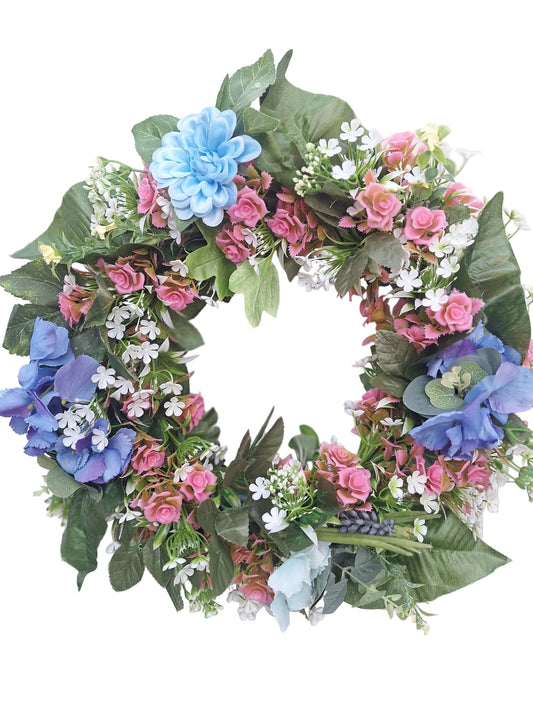 Floral Wreath – in blue