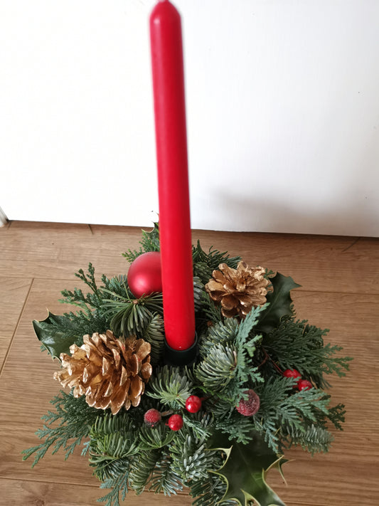 Christmas table arrangment