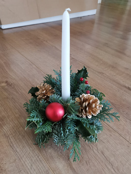 Christmas table arrangment