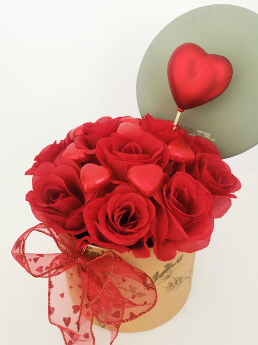 'LOVE" with chocolate