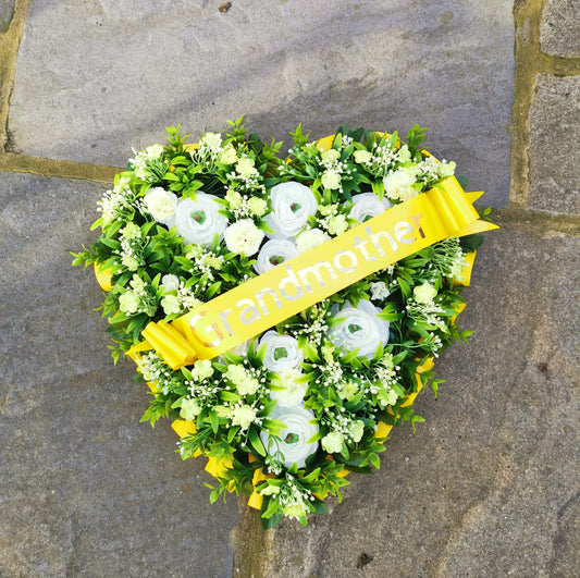 Heart in yellow